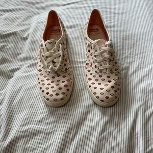 Keds for Kate Spade Cream and Pink Patterned Sneakers